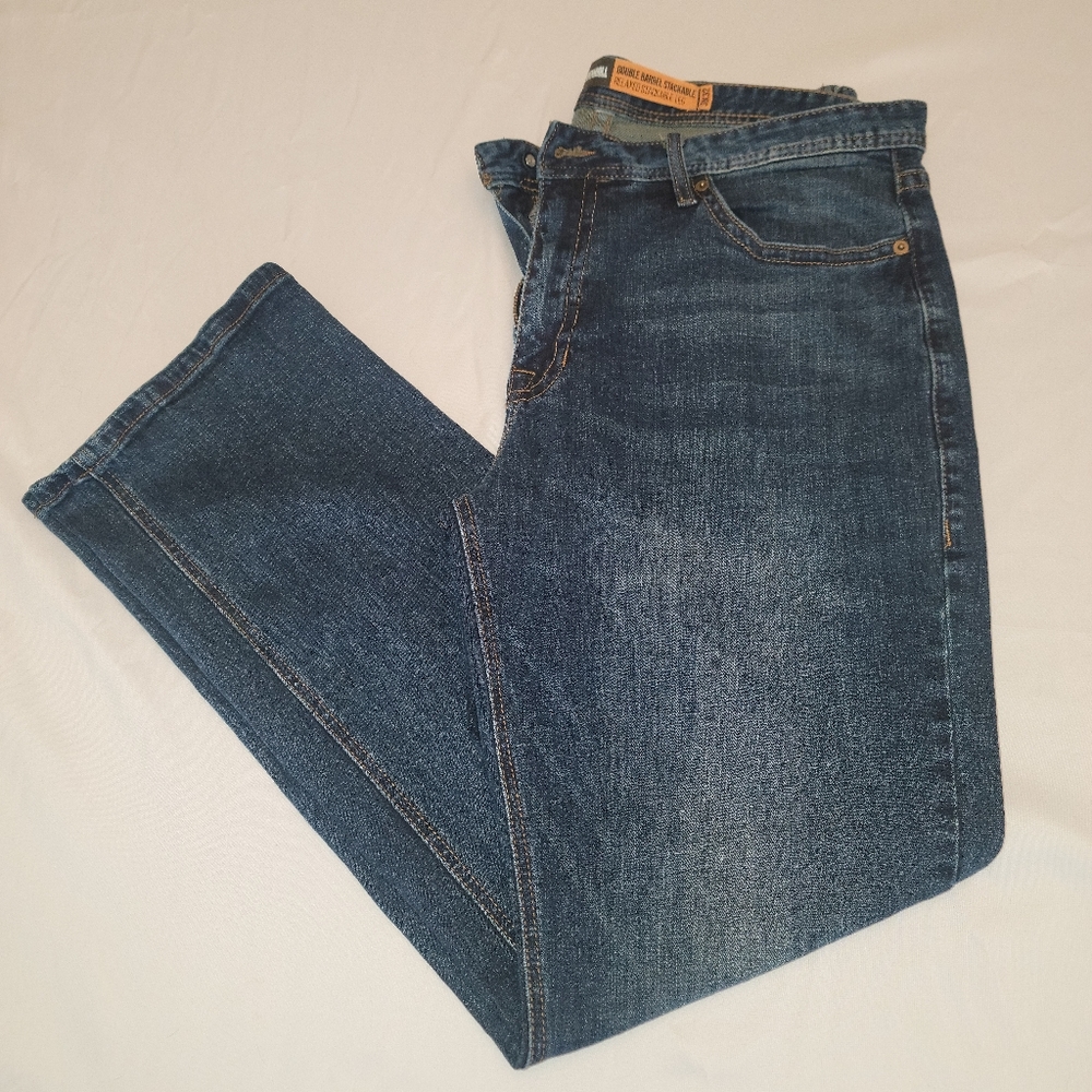 Mens Hooey X Rock N Roll Denim Jeans Double Brrel Stackable 36×32